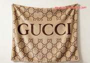 Gucci GG Monogram Allover Flannel Fleece Blanket – Wall Hanging Decor throw blankets IMG_2543
